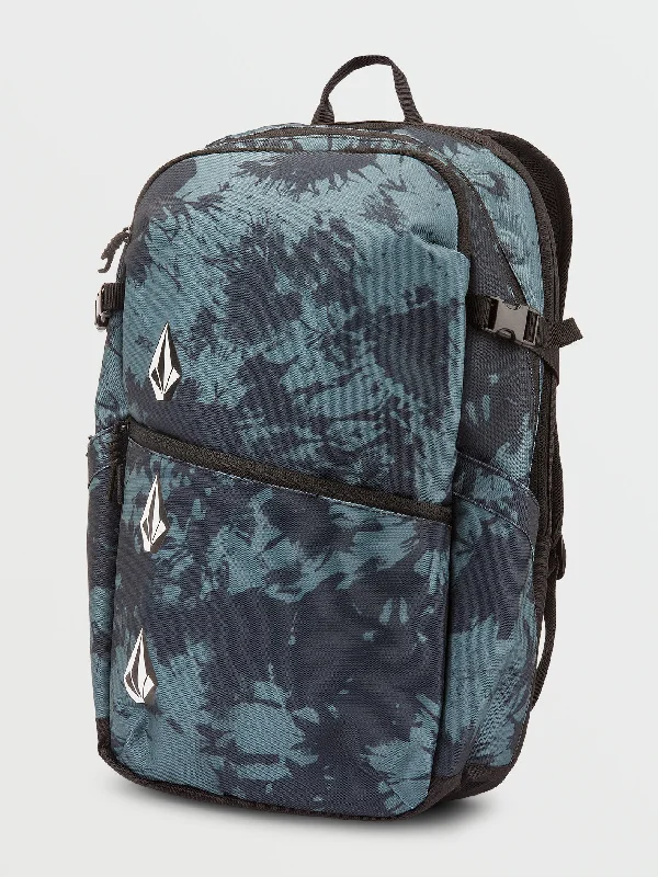 Anti-theft travel backpack with secret back pocket -Volcom Roamer Backpack - Marina Blue