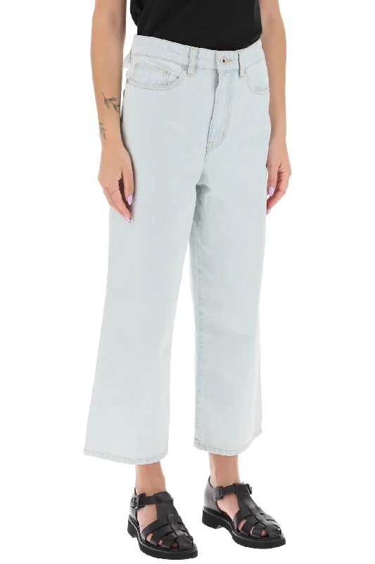 Five Pocket Jeans for Storage -sumire' cropped jeans with wide leg