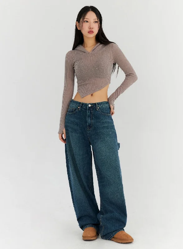 Camping Jeans for Wilderness -Oversized Wide Fit Jeans CN314