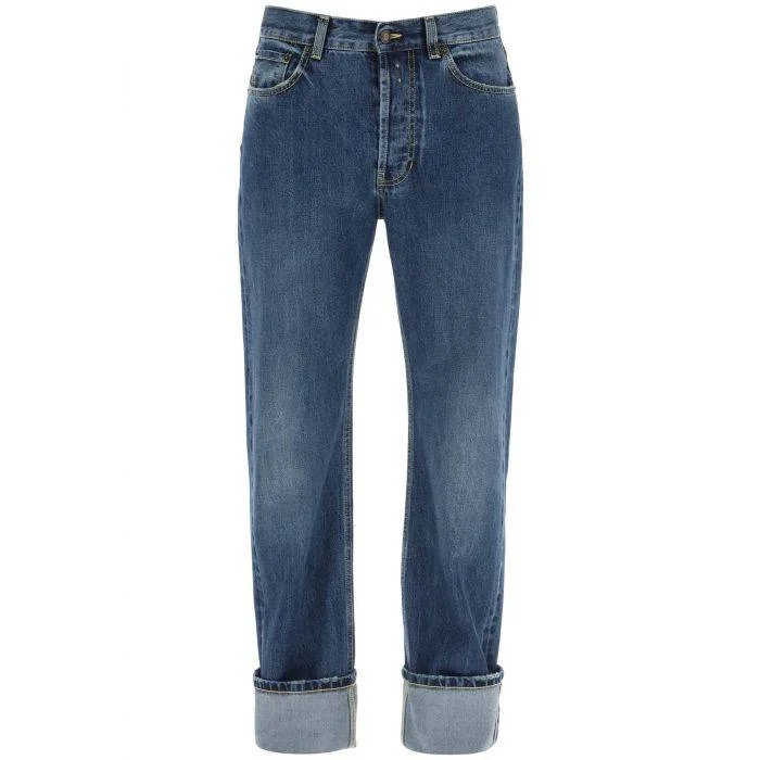 Bermuda Shorts Jeans for Modesty -Alexander McQueen straight fit jeans in selvedge denim