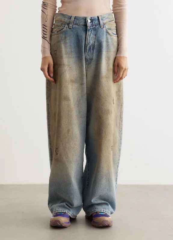 Cropped Jeans for Summer Look -2023F Penicillin Baggy Jeans