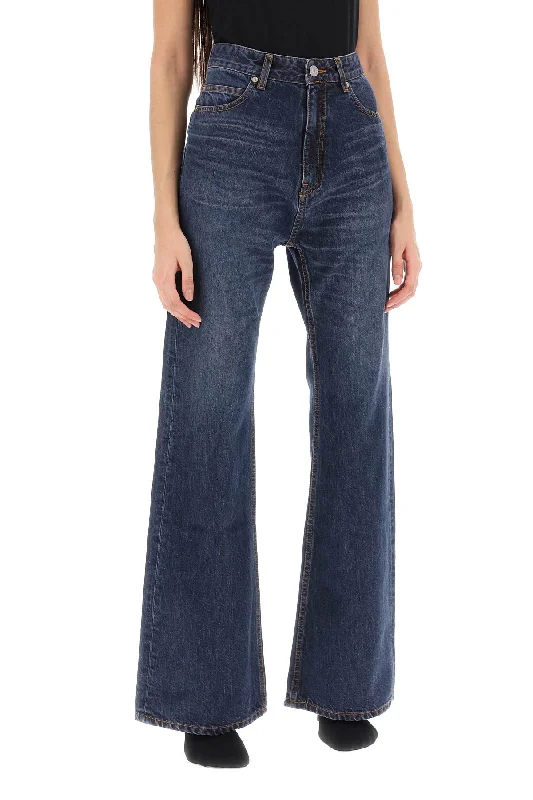 Zipper Fly Jeans for Convenience -Balenciaga flared jeans in japanese denim