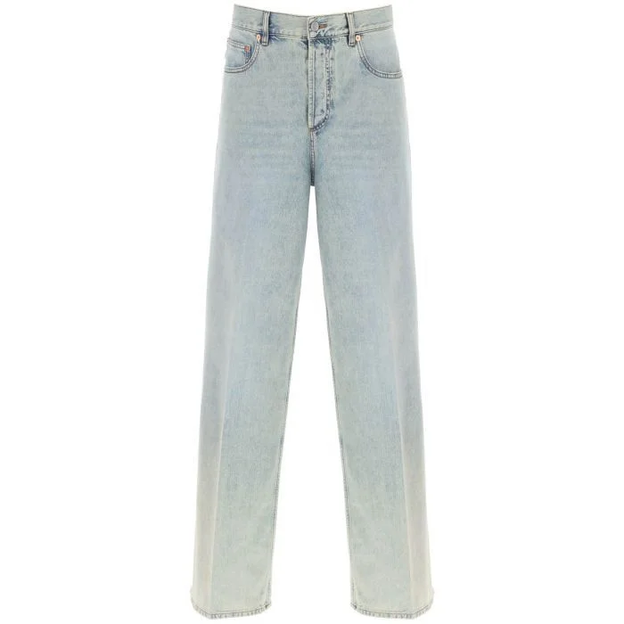 Recycled Jeans for Green -Valentino Garavani oversized jeans with v detail