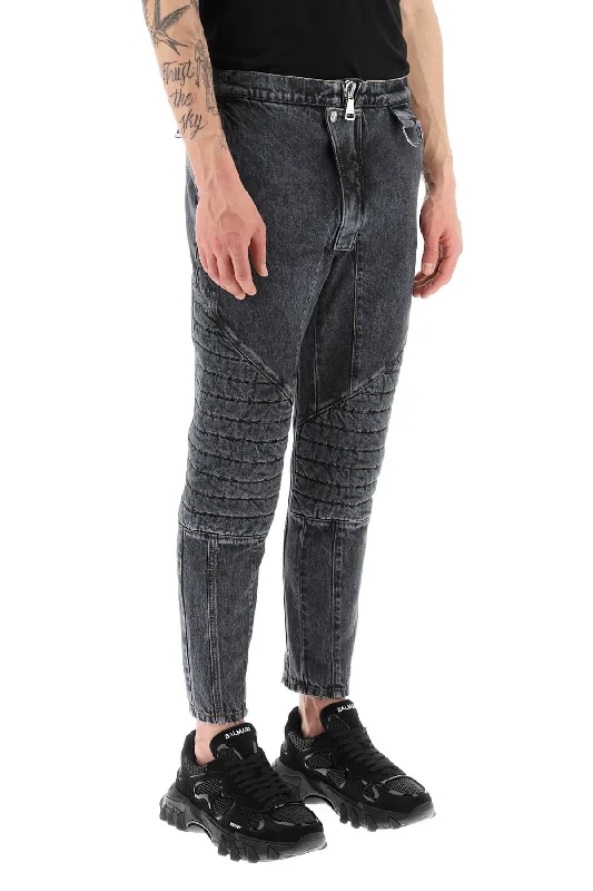 Designer Jeans for Luxury -jeans with quilted and padded inserts