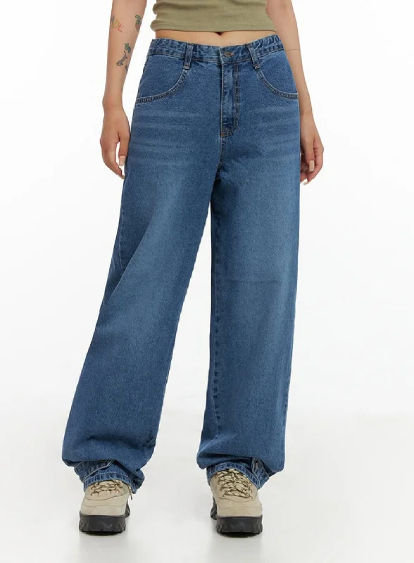 Overalls Jeans for Workwear -Wide Leg Baggy Jeans CL415