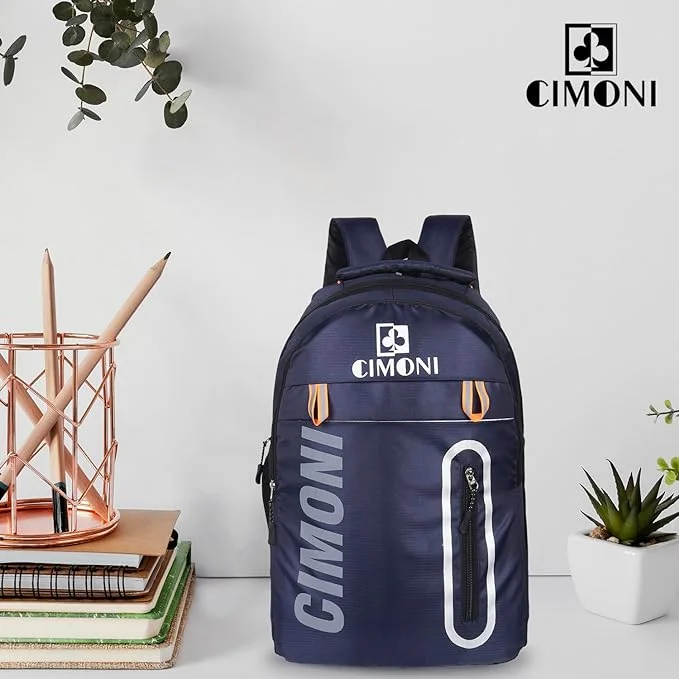 Padded shoulder backpack for comfortable long wear -CIMONI® Backpack with Utility Pocket Water Resistant Laptop Storage Bag for School, Collage Office, Travelling, Outdoor