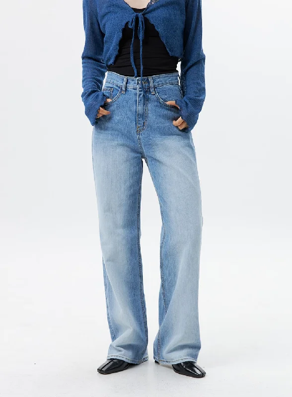 Christmas Jeans for Seasonal -Wide Leg High Waist Jeans OL328