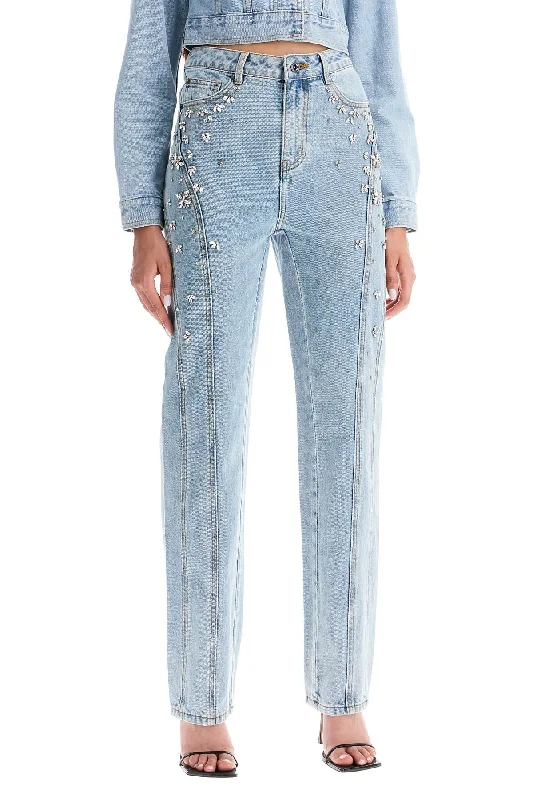 Slim Boyfriend Jeans for Hybrid -straight jeans with crystals