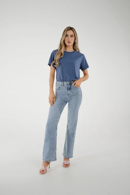 Mom Jeans for Vintage Appeal -Lynne Straight Leg Jeans In Light Wash