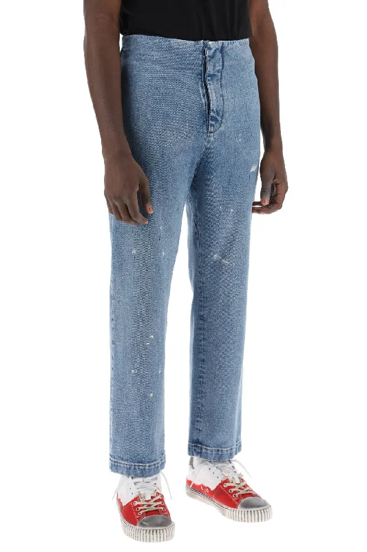 Straight Jeans for Classic Style -Mm6 maison margiela jeans senza girovita