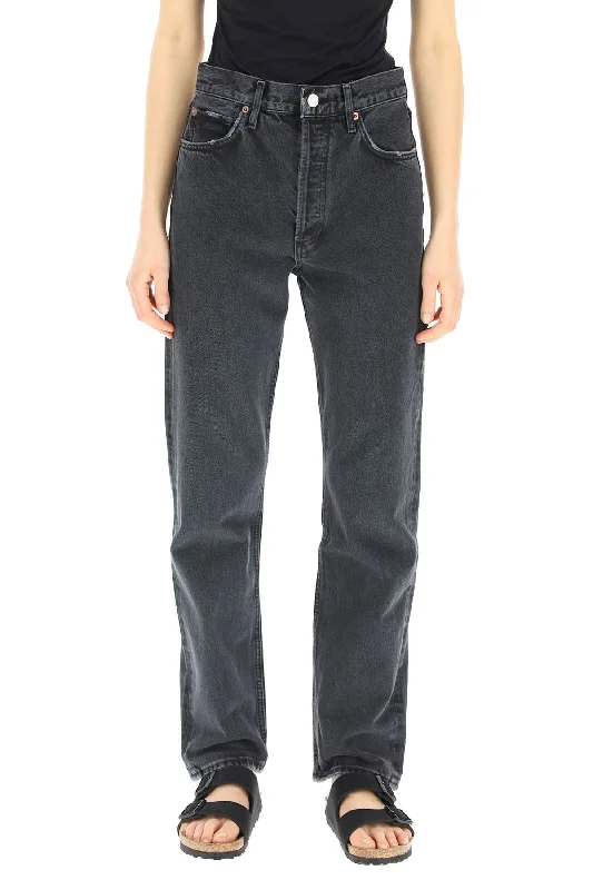 Low Waisted Jeans for Casual -Agolde organic denim high-waisted jeans