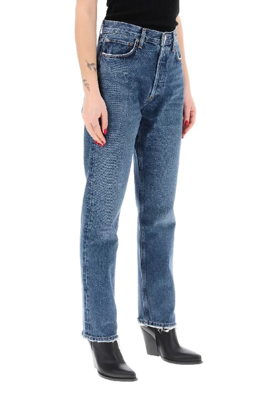 Acid Wash Jeans for Vintage -Agolde straight leg jeans from the 90's with high waist