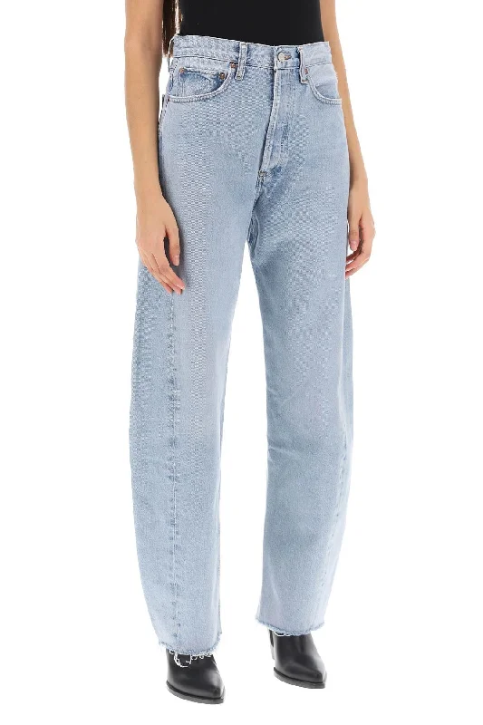 Raw Hem Jeans for Trendy -Agolde luna curved leg jeans