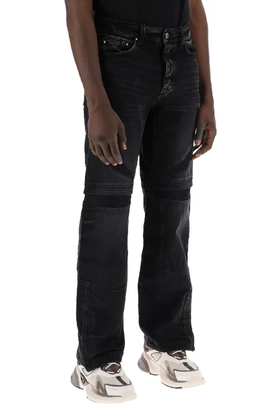 Stonewashed Jeans for Softness -mx-3 jeans with mesh inserts