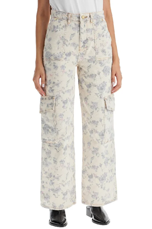 Flare Jeans for Retro Vibe -printed cargo jeans with ang