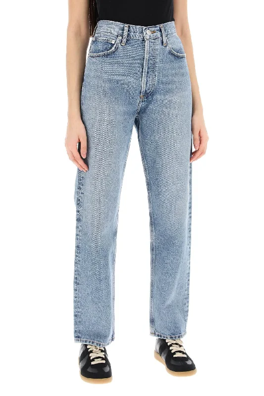 Blue Jeans for Everyday Wear -straight leg jeans from the 90's with high waist