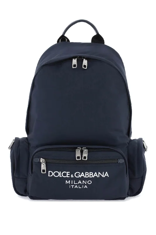 Fashion-forward backpack for bold street style -nylon backpack with logo