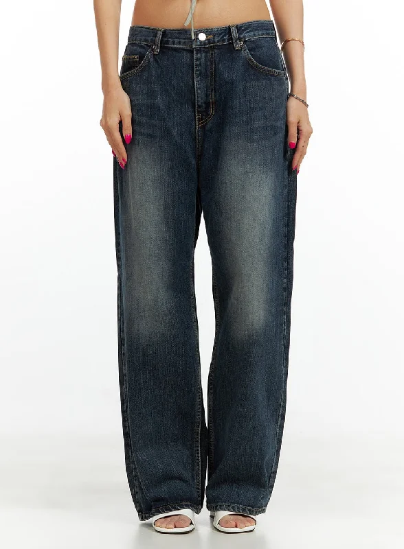 Side Pocket Jeans for Extra -Low Rise Baggy Jeans CU417