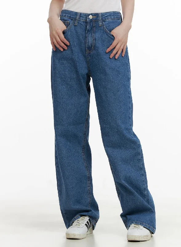 Dance Jeans for Movement -Blue Straight Leg Jeans CY428