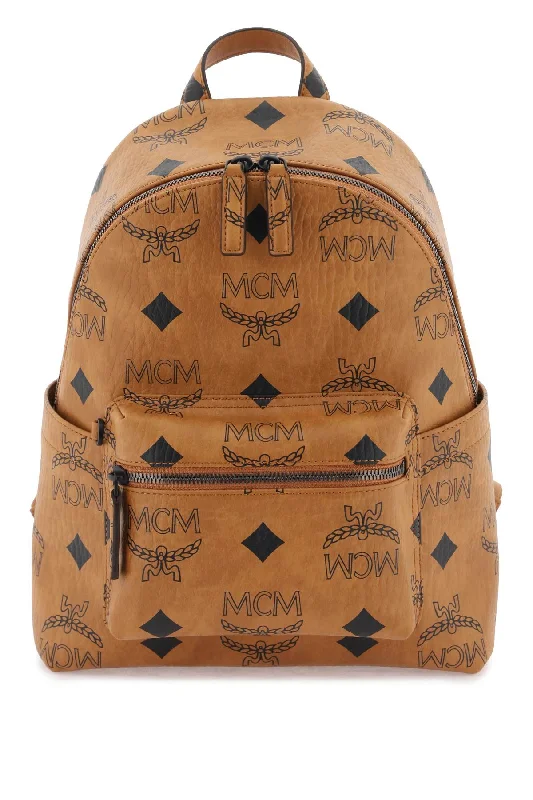 Kids’ character backpack for fun school days -Mcm small stark backpack in maxi visetos