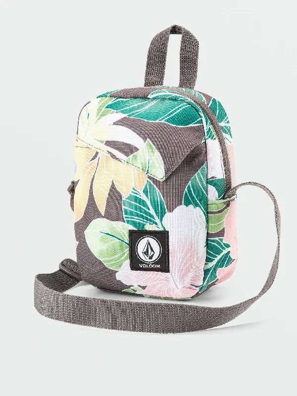 Reflective backpack for safe nighttime jogging -Volcom Cross-Body Stash Backpack - Slate Grey