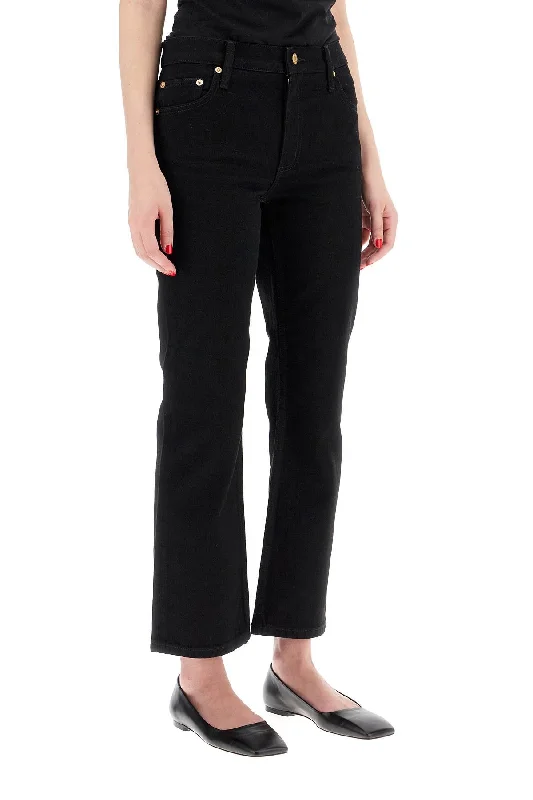 Stretch Jeans for Flexibility -low-waisted kick flare jeans