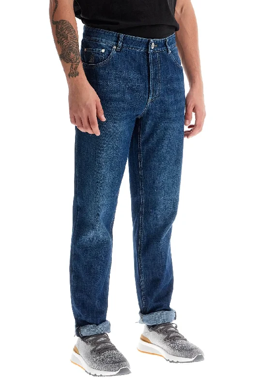 Cuffed Jeans for Stylish Touch -traditional fit jeans for men