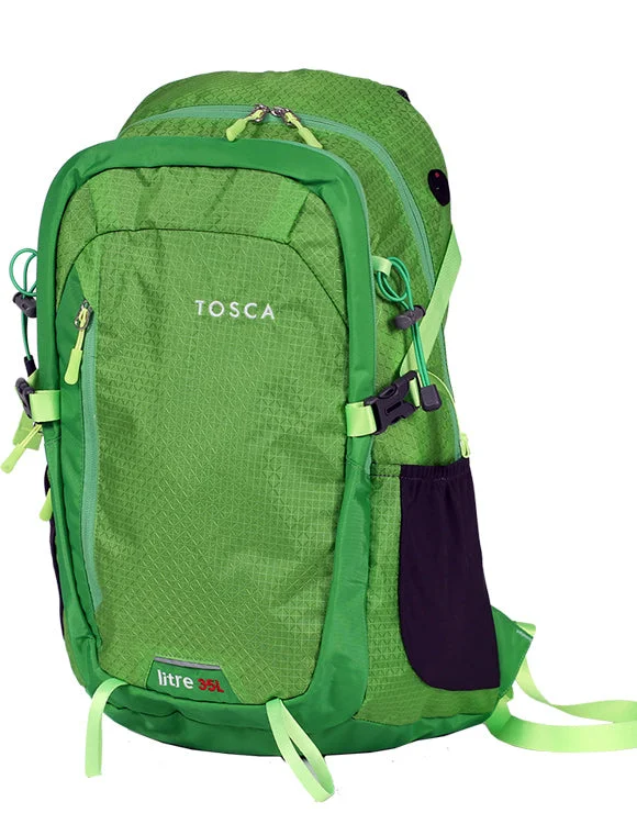 Waterproof backpack for rainy outdoor adventures -GREEN CAMPING BACKPACK