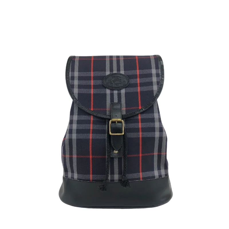 Weather-resistant backpack for extreme outdoor conditions -BURBERRY Logo Backpack Navy Vintage trbpyn