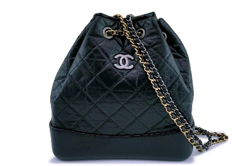 Casual minimalist backpack for simple daily carry -NIB Chanel Black Gabrielle Backpack Small Bag