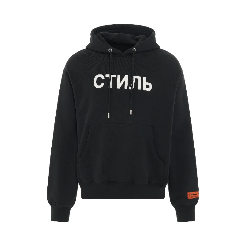 Eco-friendly backpack made from recycled materials -CTNMB Hoodie in Black/White