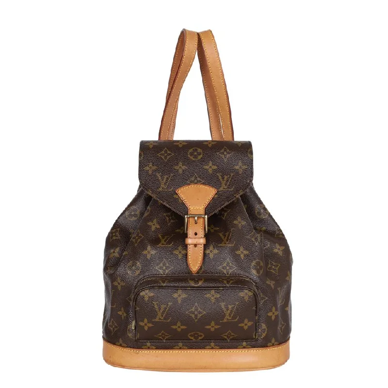 Stylish urban backpack for city lifestyle needs -Monogram Montsouris Backpack MM (Authentic Pre-Owned)