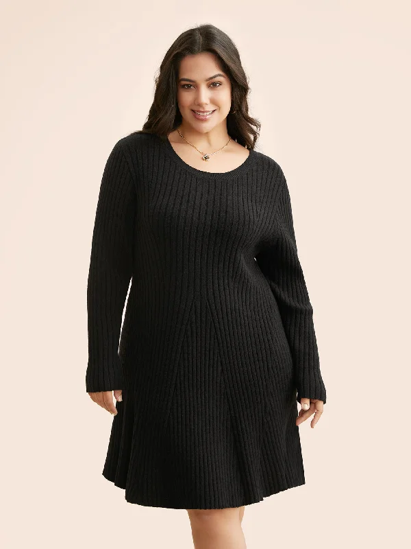 Plus size dresses for travel pack light always -Supersoft Essentials Pit Strip Wool Sweater Dress