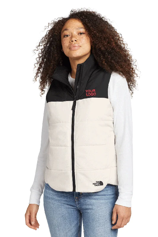 Fashionable canvas backpack for trendy college students -The North Face Womens Everyday Custom Insulated Vests, Vintage White