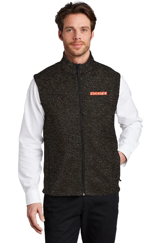 Personalized embroidered backpack for unique gift ideas -Port Authority Sweater Vest, Black Heather [Fooda Manager]