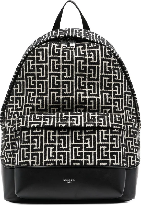 Expandable travel backpack for extra souvenir space -1945 City Backpack With Jacquard Monogram