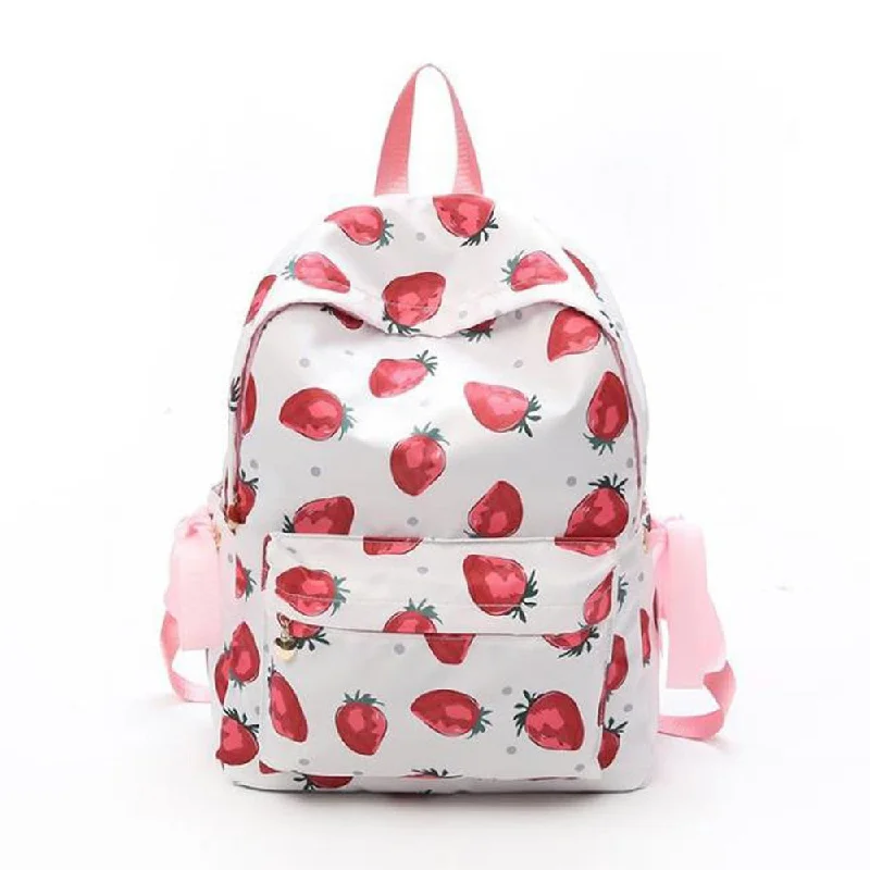 Vintage leather backpack for timeless explorer vibes -Strawberry Backpack