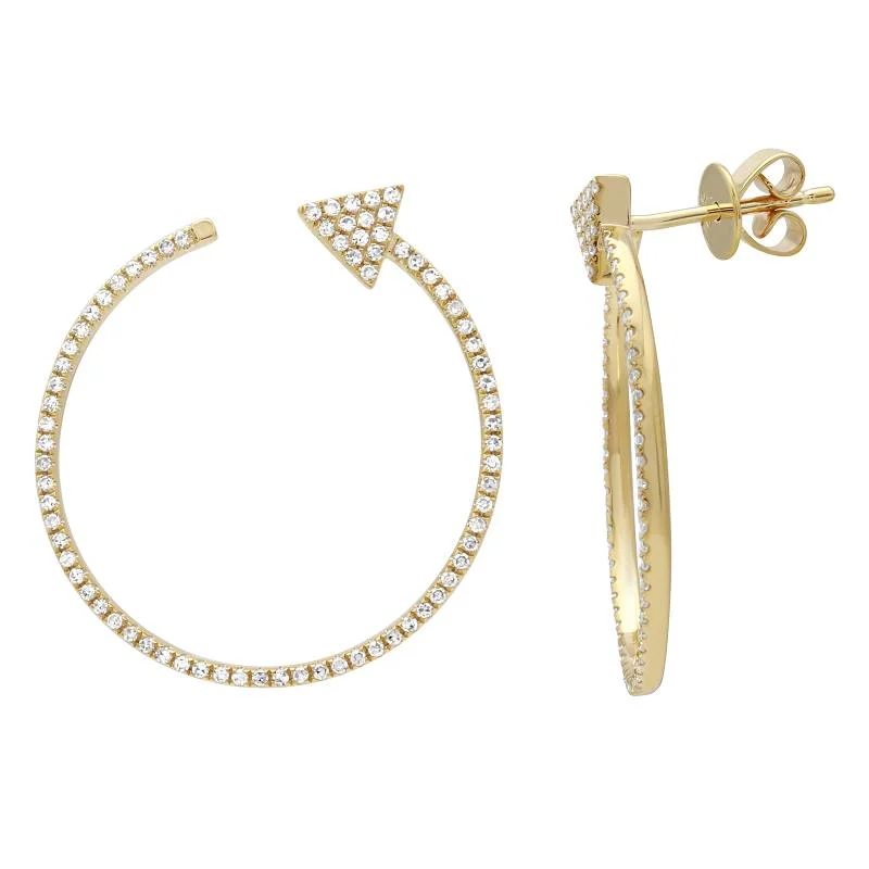 Best hoop earrings with vintage-style detailing for a nostalgic and timeless look-Arrow Hoop Earrings