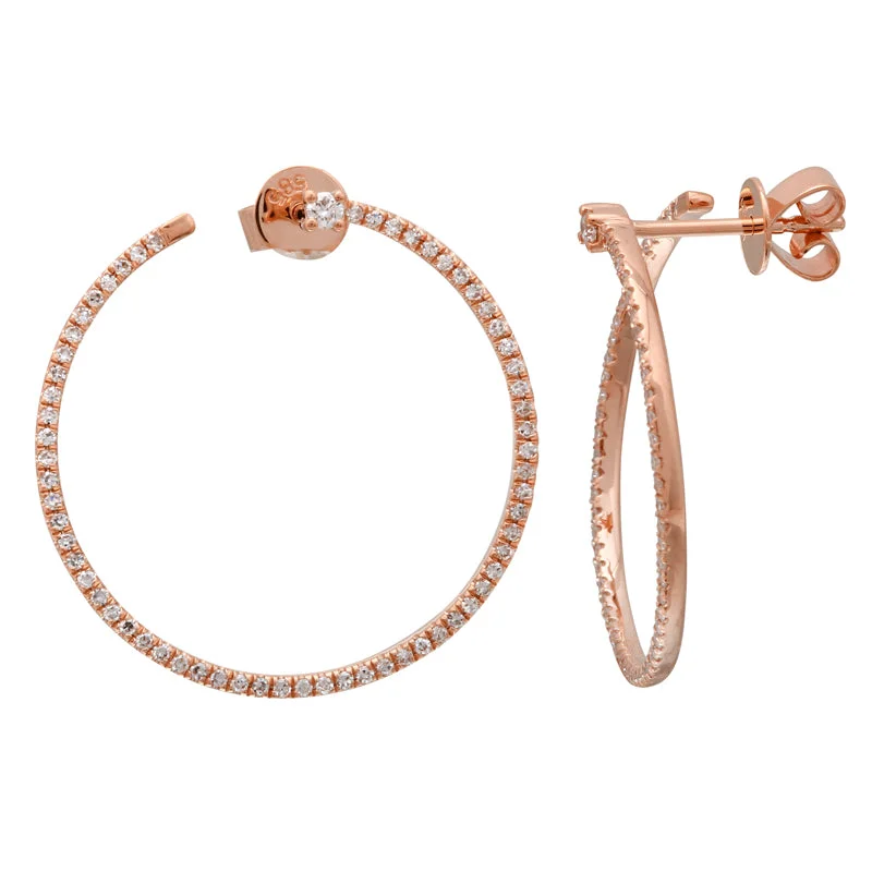 Best hoop earrings with butterfly motifs for a playful and whimsical appearance-Big Pink Spiral Hoops