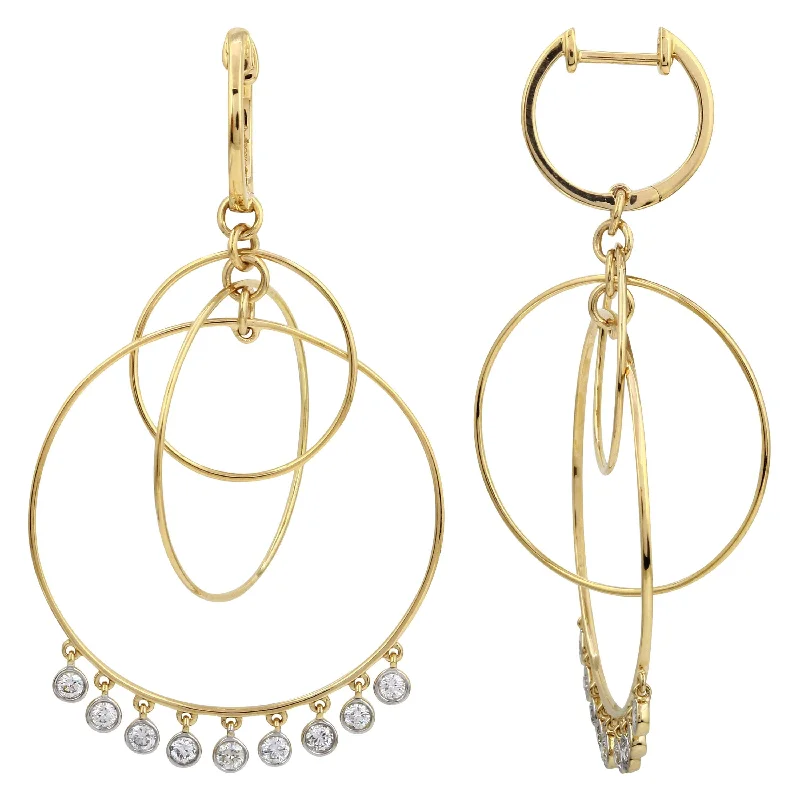 Best hoop earrings with sterling silver for an affordable and chic design-Boho Dangling Hoops