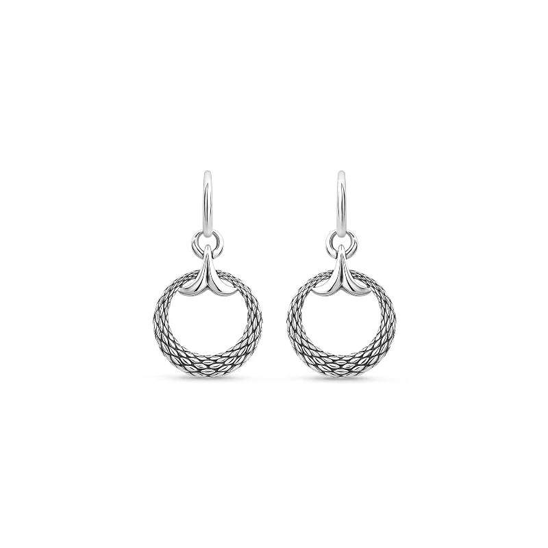 Hoop earrings with satin finishes for a smooth and elegant appearance-Capulet Drop Earring - Sterling Silver