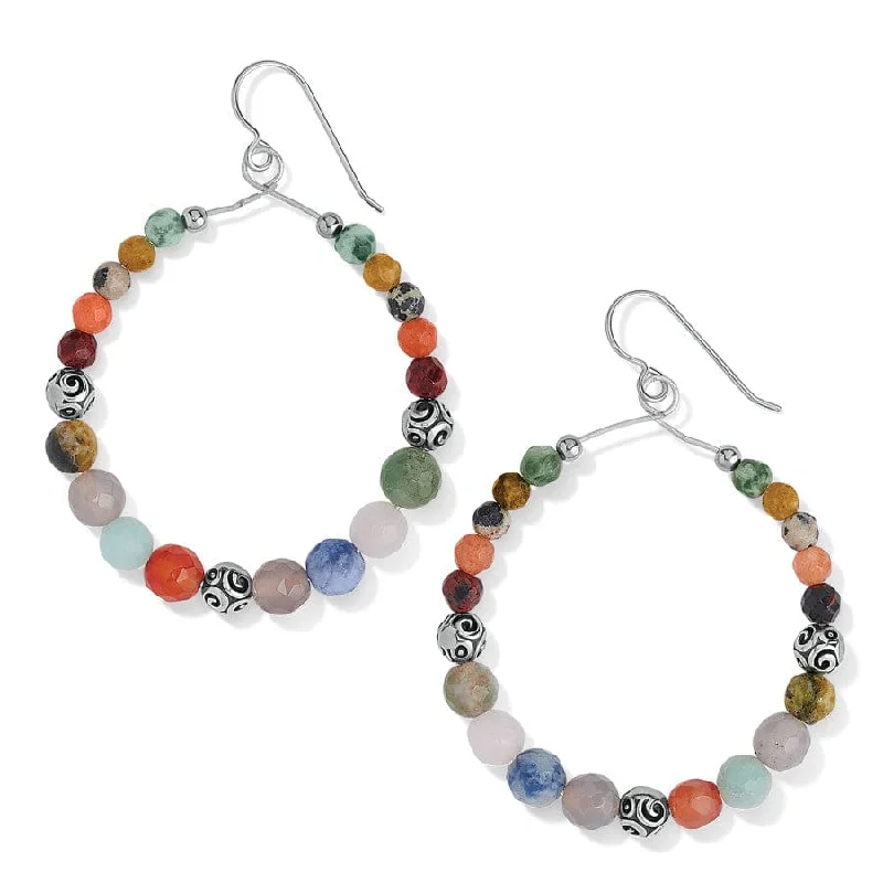 Best hoop earrings with smooth ceramic finishes for a polished, clean style-Contempo Desert Sky French Wire Earrings