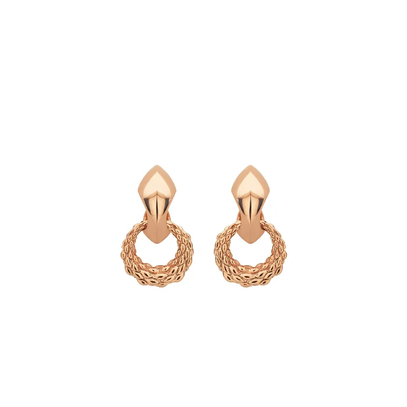 Best hoop earrings with oval shapes for a unique and elongated design-Quest Drop Earring - 18K Rose Gold Vermeil