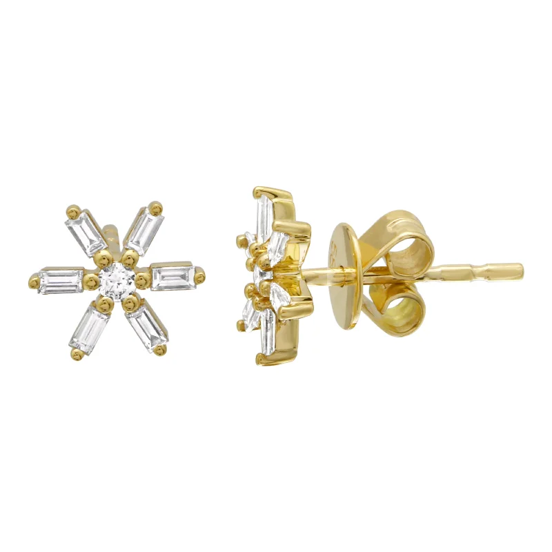 Best hoop earrings with snake-inspired designs for an edgy and fierce vibe-Diamond Daisy Earrings