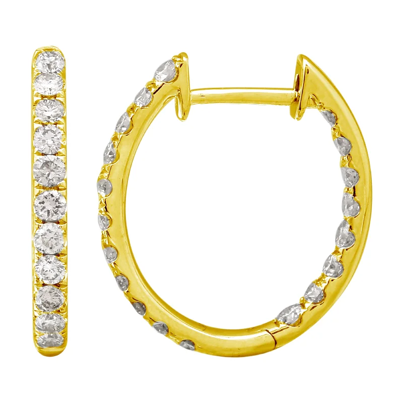 Best hoop earrings with snake chain details for a sleek and modern touch-Diamond Hoops, 16mm