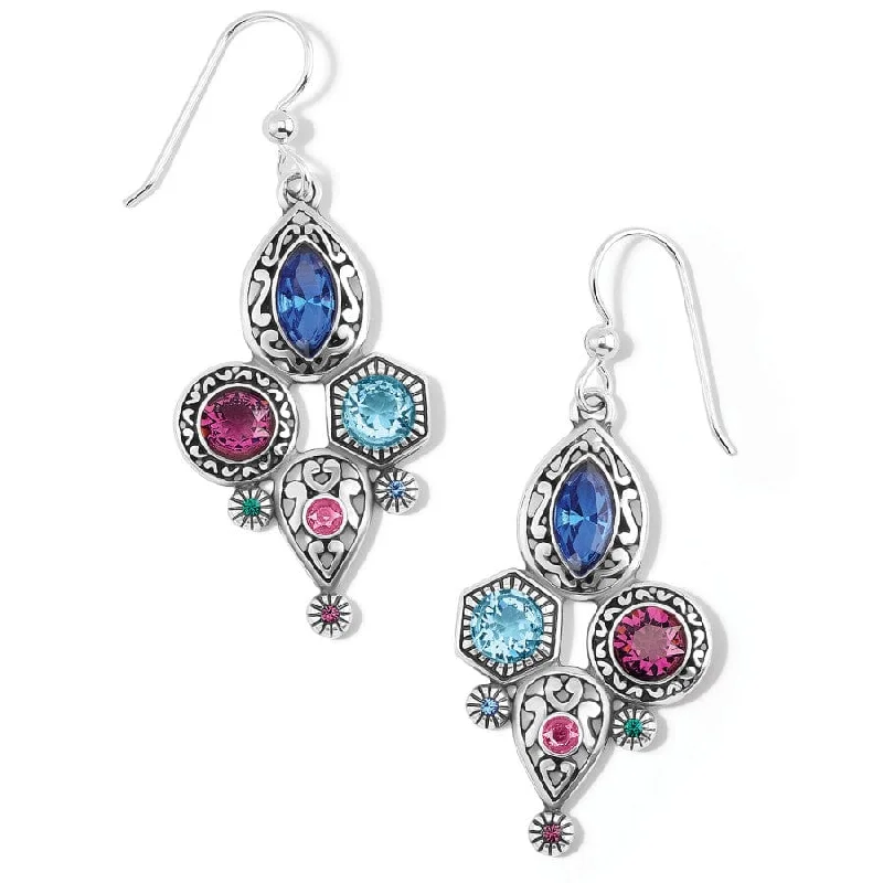 Best hoop earrings with cubic zirconia for a budget-friendly, dazzling look-Elora Gems Cubist French Wire Earrings