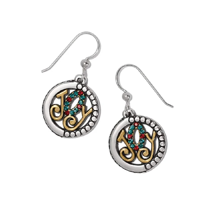 Hoop earrings with rhinestone embellishments for a glamorous and sparkling look-Holiday Joy French Wire Earrings