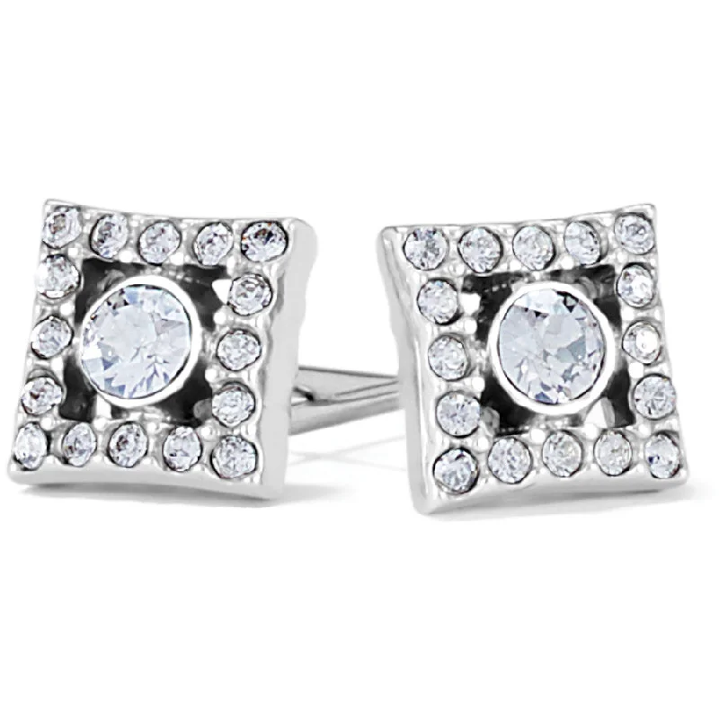 Best hoop earrings with crescent-shaped designs for a bold, moon-inspired style-Illumina Diamond Post Earrings