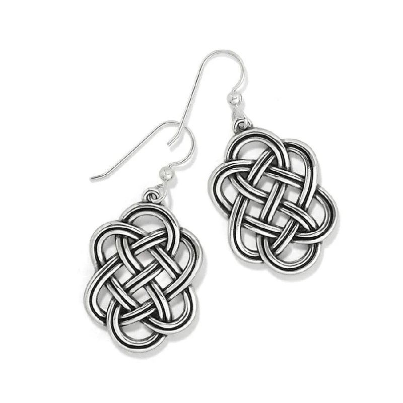 Best hoop earrings with asymmetrical designs for a fashion-forward, avant-garde look-Interlok Trellis French Wire Earrings