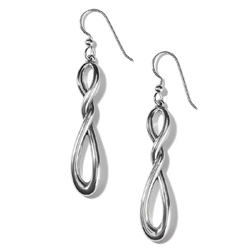 Best hoop earrings with matching bracelets for a coordinated jewelry set-Interlok Twist French Wire Earrings